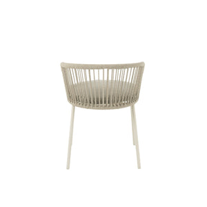 J-Line Stoel Toa – Grijs – Metaal en Touw – Modern Design