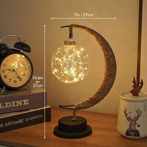 Lunar Bloesem Maanlamp – LED Nachtlampje met Fijne Bloemen voor Gezellige Sfeerverlichting