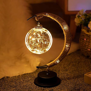 Maan Geïnspireerde LED Tafellamp met Touch – Sfeervolle Woondecoratie voor Slaapkamer & Woonkamer