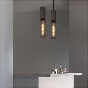 Industriële LED-Pendellamp | Moderne Hanglamp van Beton & IJzer voor Huis & Café