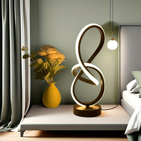 Moderne LED Bureau Lamp met Touch Control en USB – Verstelbare Helderheid & Minimalistisch Design