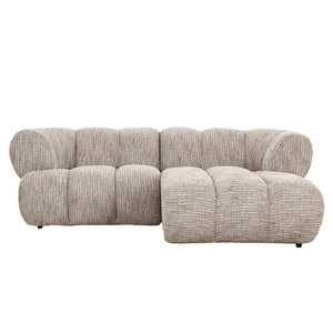 Bank New York 2,5-zits met Rechter Lounge – Modulair Design – Coco Beige