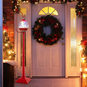 Kerst lamp-post met decoratieve lantern – buiten & binnen kerstversiering