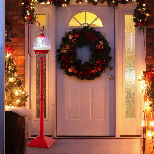 Kerst lamp-post met decoratieve lantern – buiten & binnen kerstversiering