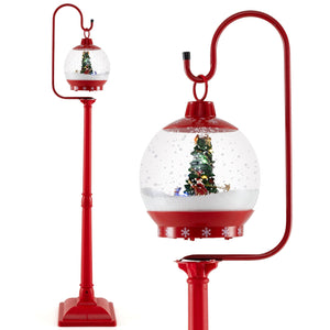 Kerst lamp-post met decoratieve lantern – buiten & binnen kerstversiering