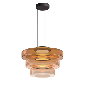 Gelaagde Glas Hanglamp – Modern Halo Ontwerp voor Stijlvolle Interieurs