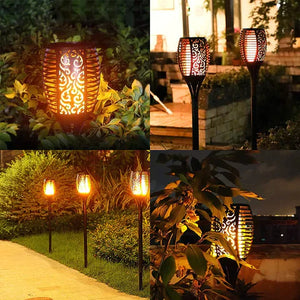 Zonne-Torche Light met Realistisch Flakkerend Vlam Effect – Tuin & Terras Decoratie