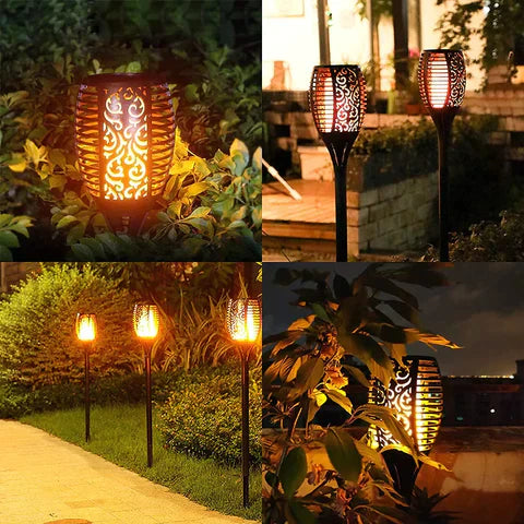 Zonne-Torche Light met Realistisch Flakkerend Vlam Effect – Tuin & Terras Decoratie