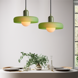 Bauhaus Hanglamp van Gekleurd Glas | Moderne Artistieke Pendellamp voor Thuis