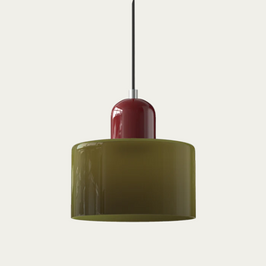 Abstracte Glazen Hanglamp 15x17cm – Moderne LED Hanglamp met Instelbare Lichtkleur voor Eetkamer & Woonkamer