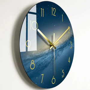 Grote Moderne Glazen Wanduhr – Elegante Decoratieve Klok voor Keuken & Woonkamer