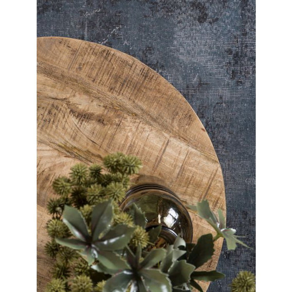 Salontafel Clamon – Rond Mangohout & Metaal – 90 cm