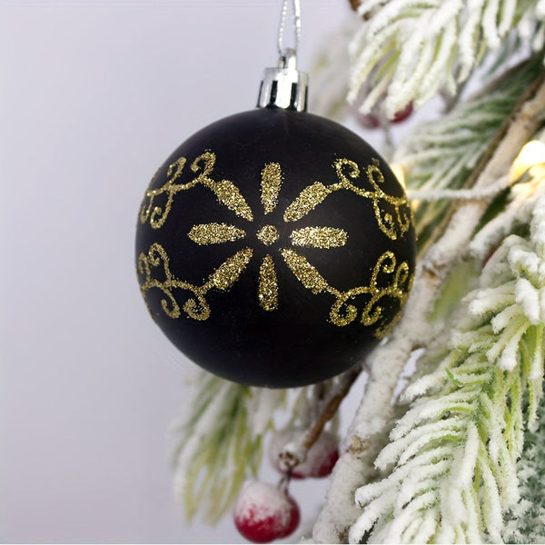 Kerstboomversiering Set – 24-delige kerstballen set met glanzende, matte en glinsterende afwerkingen – Ideaal voor kerstboom, krans en feestdecoratie