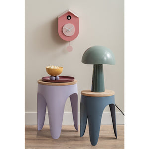 Krukjesset Dubbel Funky – Kleurrijke Retro Houten Zitjes voor Thuis