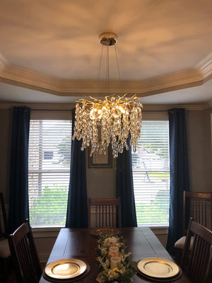 Elegante Takkenkroonluchter Plafondlamp – Moderne Kristallen Hanglamp