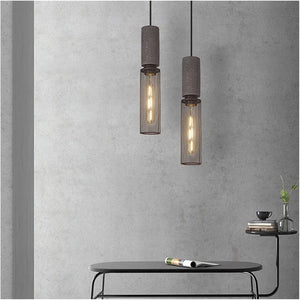 Industriële LED-Pendellamp | Moderne Hanglamp van Beton & IJzer voor Huis & Café