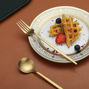 Luxe Roestvrijstalen Bestekset – Goudkleurig Design | 24-delig / 48-delig