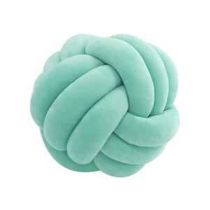 Bala geknoopte bal kussen – Rond decoratief sierkussen knotted ball pillow