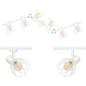 Verstelbare Moderne 6-Lichts LED Plafondspot – Flexibele Verlichting voor Huis