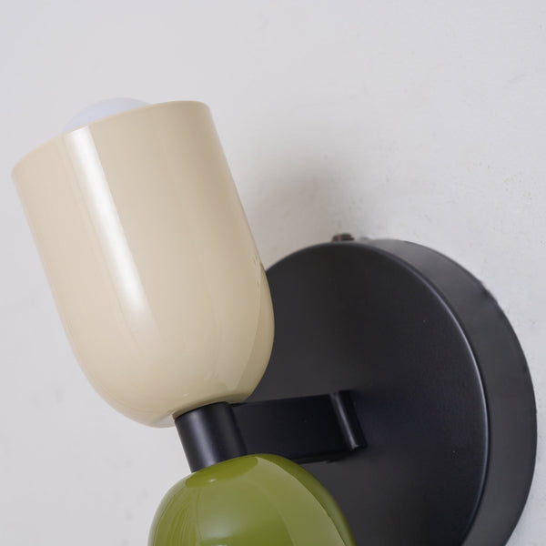 Moderne Dubbele Wandlamp – Zwart met Goud | E27 Fitting