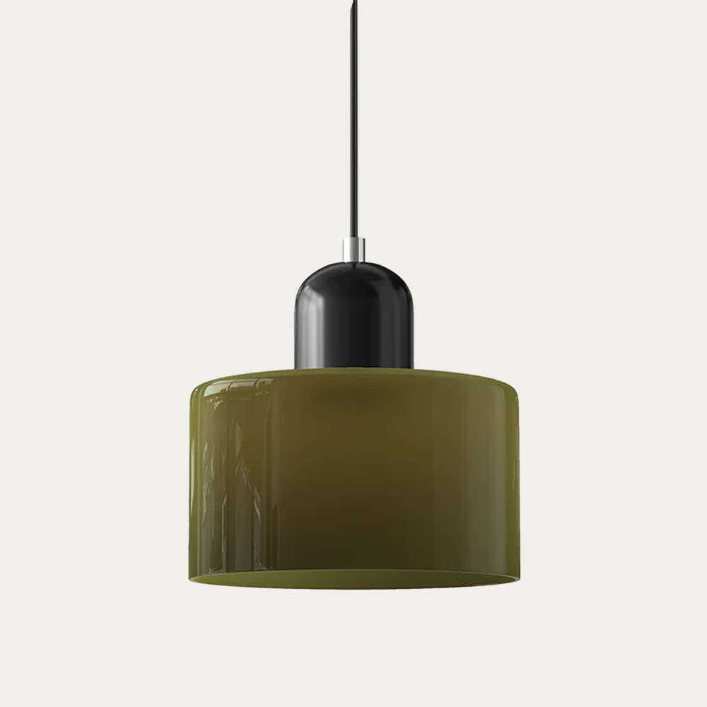 Abstracte Glazen Hanglamp 15x17cm – Moderne LED Hanglamp met Instelbare Lichtkleur voor Eetkamer & Woonkamer