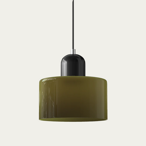 Abstracte Glazen Hanglamp 15x17cm – Moderne LED Hanglamp met Instelbare Lichtkleur voor Eetkamer & Woonkamer