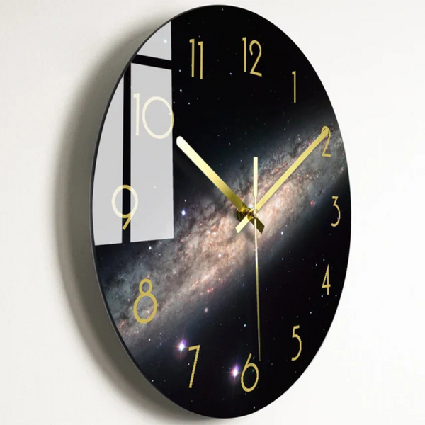 Grote Moderne Glazen Wanduhr – Elegante Decoratieve Klok voor Keuken & Woonkamer
