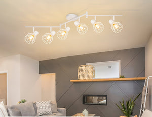 Verstelbare Moderne 6-Lichts LED Plafondspot – Flexibele Verlichting voor Huis
