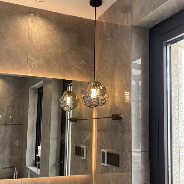 Lava Glas Hanglamp – Moderne LED Plafondlamp voor Woonkamer & Trap