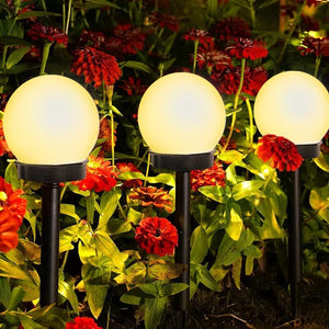 Zonne-Tuinpadverlichting – Warm Wit LED Buitenverlichting voor Paden & Bloembedden
