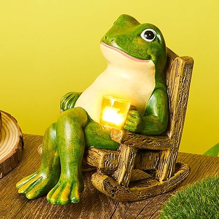 Kikker Tuinlamp – Speelse LED & Zonne-energie Buitenlamp