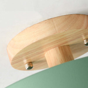 Moderne Houten LED Plafondlamp – Natuurlijk Warm Licht voor Woon- en Eetkamer