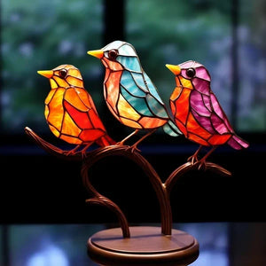 Birdy - Gekleurde Glazen Vogel Figurines voor Elegante Interieurdecoratie