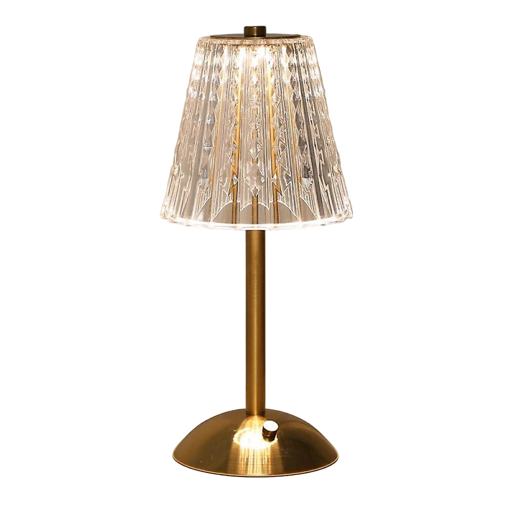 Gouden Kristallen Tafellamp – Elegante Woonverlichting met Sprankelend Design
