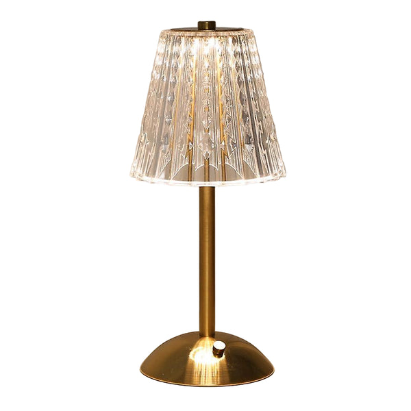 Gouden Kristallen Tafellamp – Elegante Woonverlichting met Sprankelend Design
