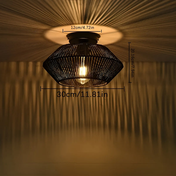 Boho Plafondlamp – Verstelbare Spots voor Modern Woondecor