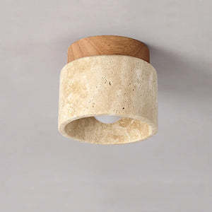 Minimalistische Japanse Plafondlamp – Zacht Houten Ontwerp