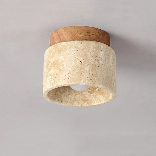 Minimalistische Japanse Plafondlamp – Zacht Houten Ontwerp