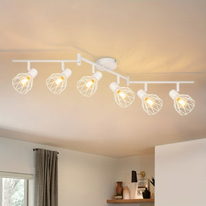 Verstelbare Moderne 6-Lichts LED Plafondspot – Flexibele Verlichting voor Huis