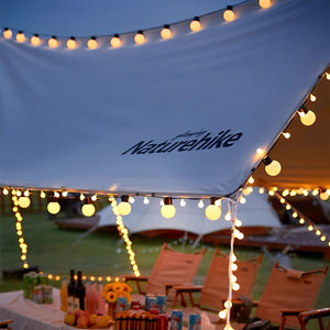 Solar LED Kerstverlichting Buiten – 6 m Waterdichte Lichtsnoer, Warmwit voor Tuin & Terras