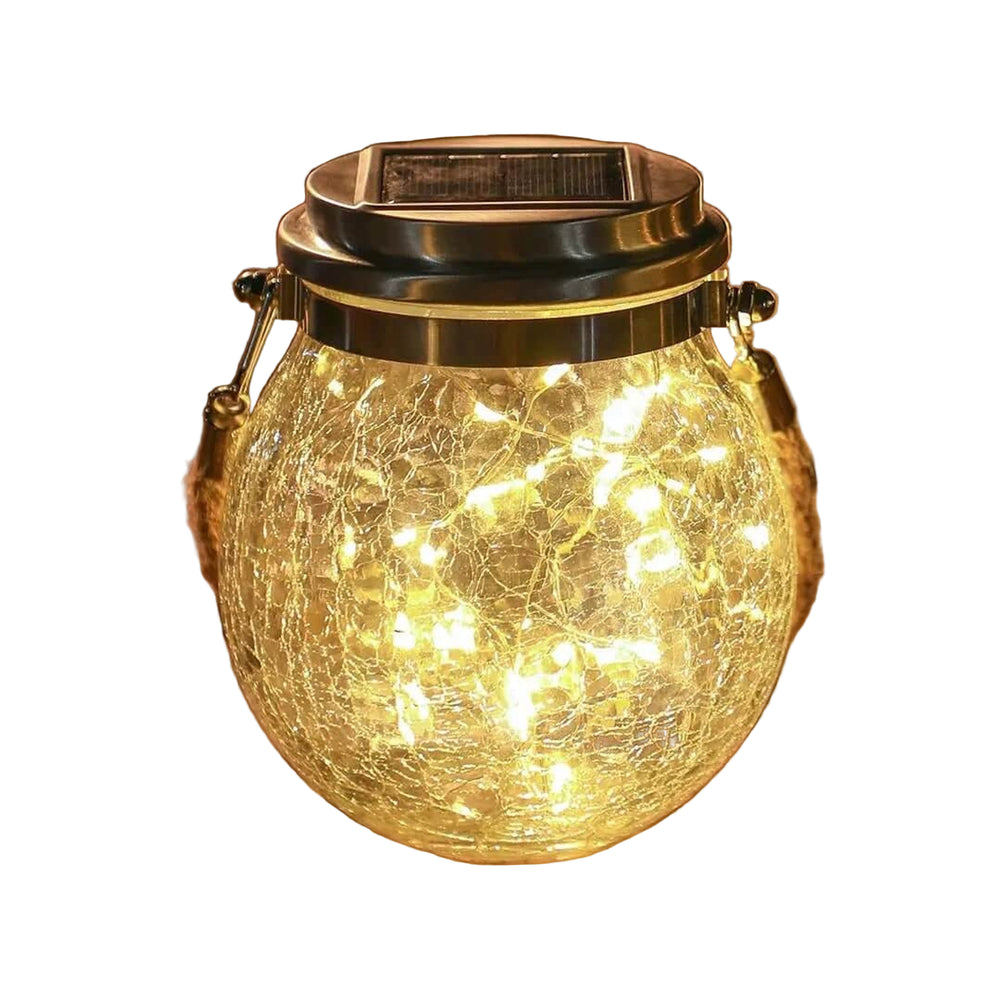 Solar Glazen Lantaarn Buiten – Stijlvolle Zonne-LED Tuin- en Balkonverlichting