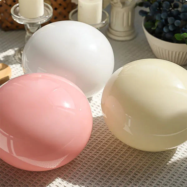Elegante Glazen Tafellamp met Warm Licht – Modern Rond Design voor Woonkamer & Slaapkamer