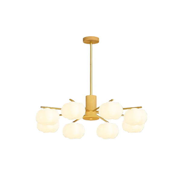 Creatieve Houten en Katoenen Bol Hanglamp voor Woonkamer – Moderne Minimalistische Plafondlamp