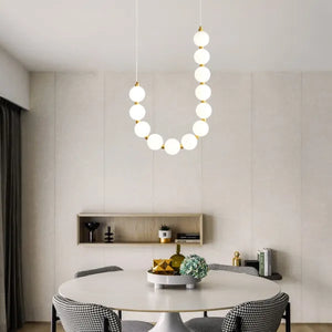 Glamoureuze Witte Kroonluchter Hanglamp – Elegante LED Plafondlamp voor Thuis