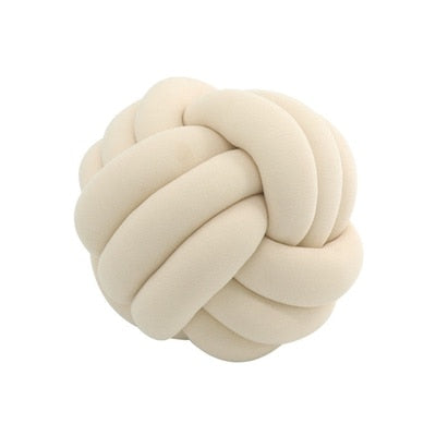 Bala geknoopte bal kussen – Rond decoratief sierkussen knotted ball pillow