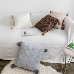 Geborduurde Kussenhoes met Patroon 45x45cm – Elegante Woondecoratie