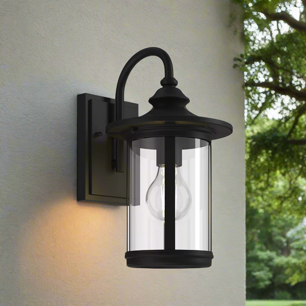Moderne LED Buitenwandlamp Lantaarn – Stijlvolle Zwarte Wandverlichting
