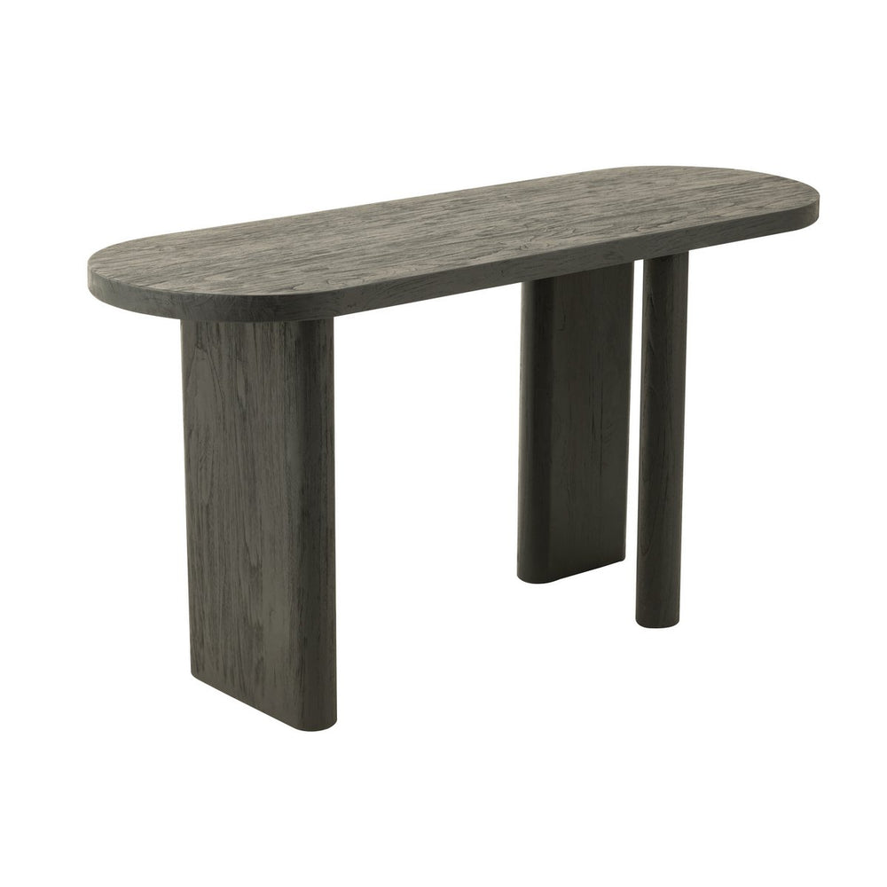 J-Line Teak Console Tafel – Zwart Hout – Modern Design 150 cm