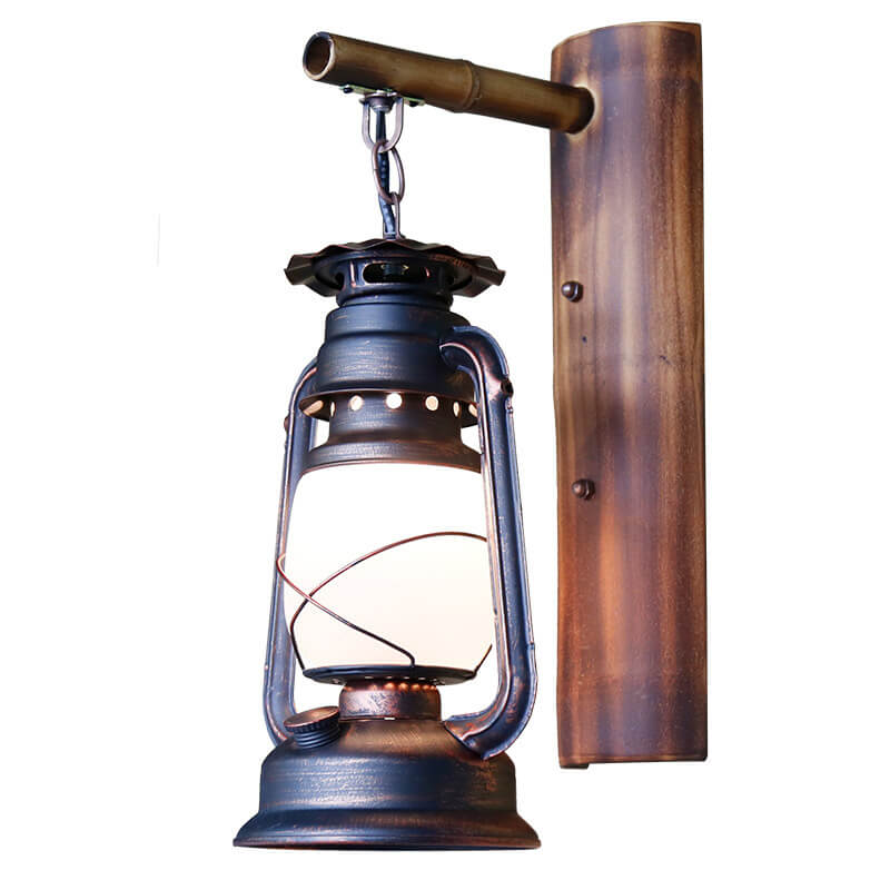Eenflammige Lantaarn Wandlamp – Elegante Binnen- en Buitenverlichting voor Gezellige Ruimtes