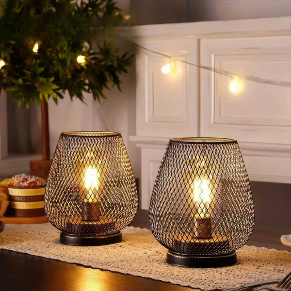 Draadloze LED Lantaarn – Dimbaar Warm Licht voor Binnen en Buiten